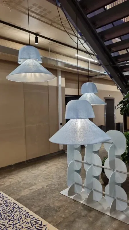 The lamp lit